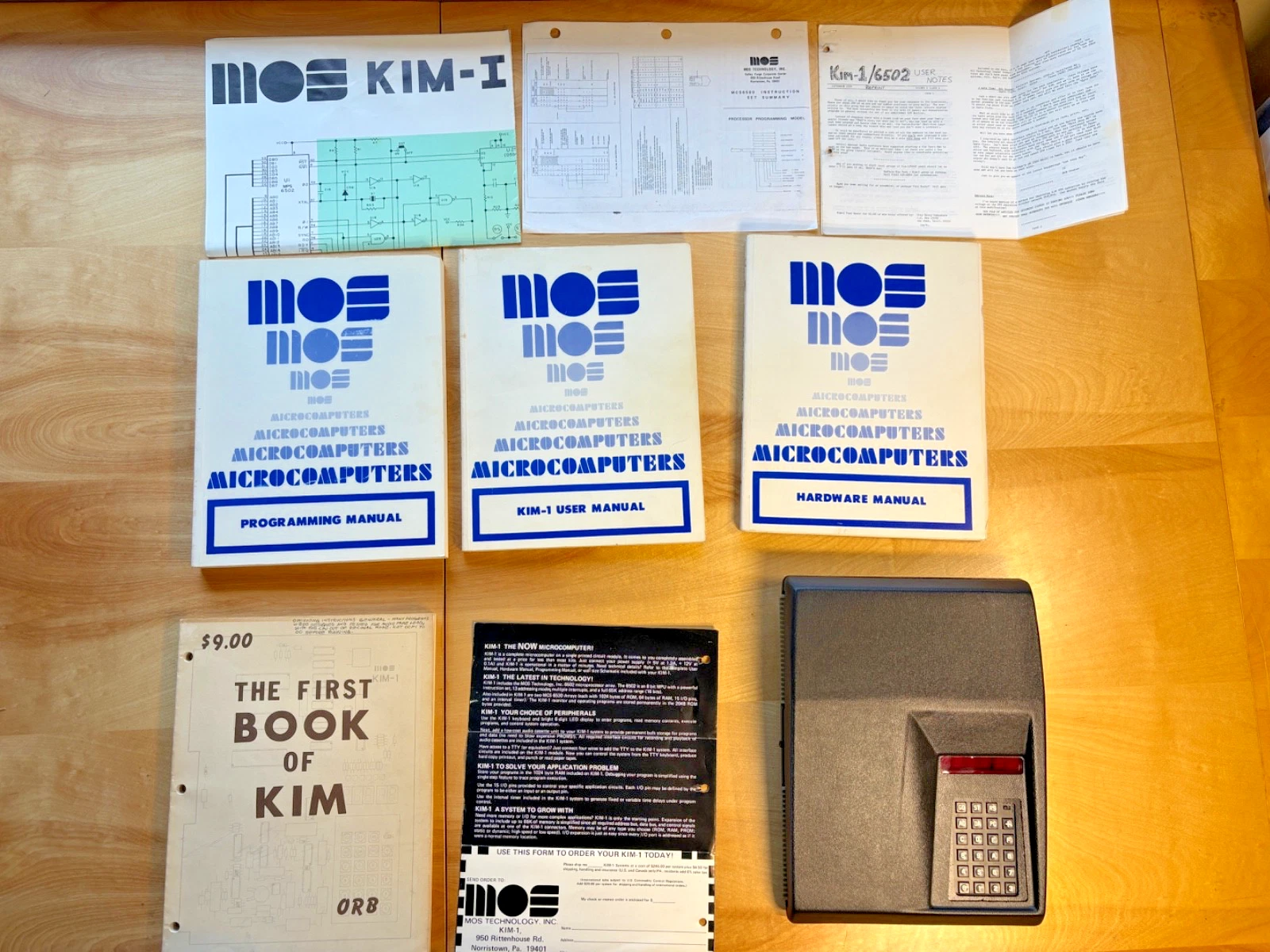 MOS Technology KIM-1 microcomputer from 1976 showcased