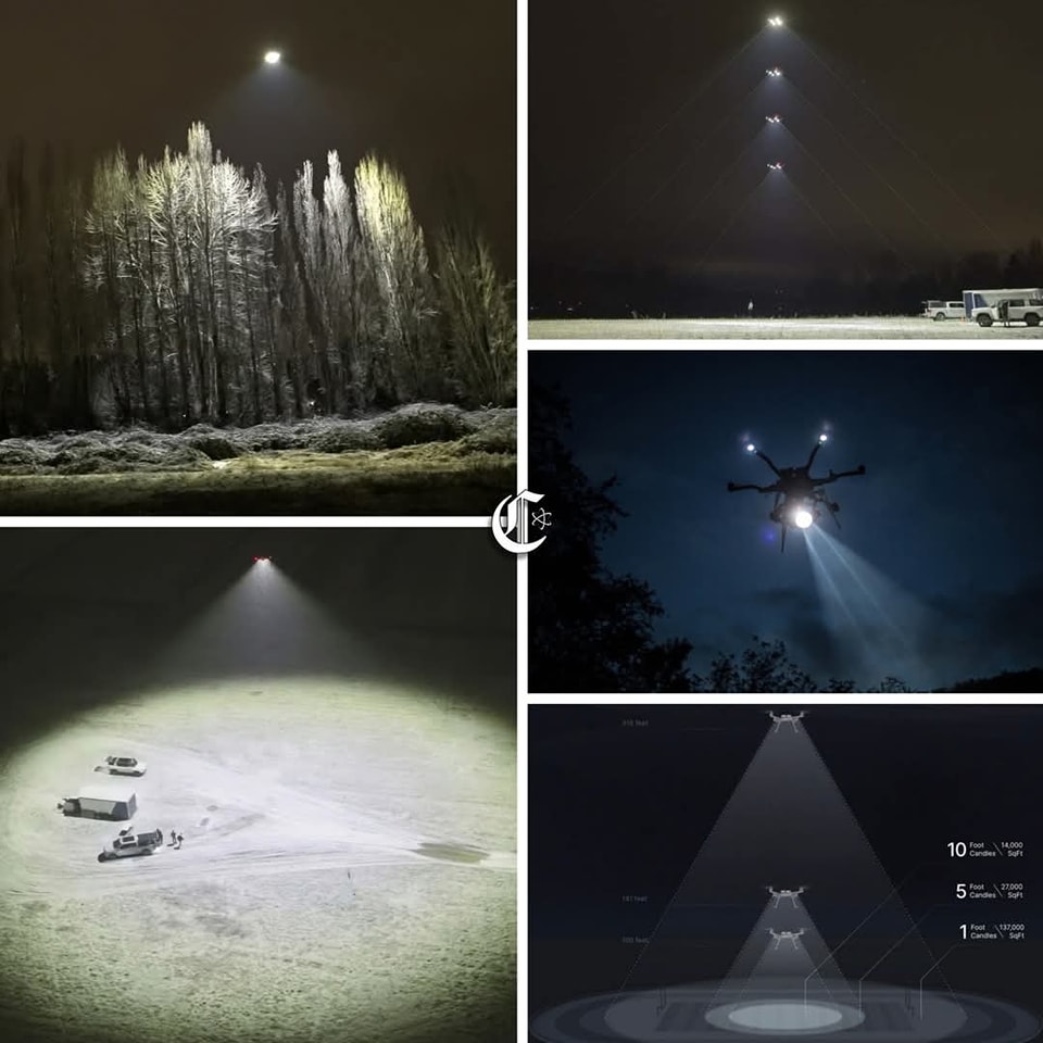 TV - 🚁🔦💡👷🏻‍♂️Este es Flying Sun 1000, un revolucionario sistema de ...