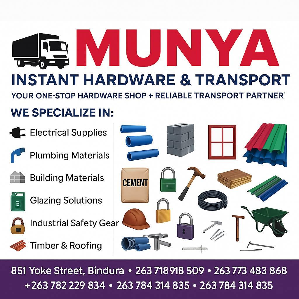 MUNYA Instant Hardware | Bindura