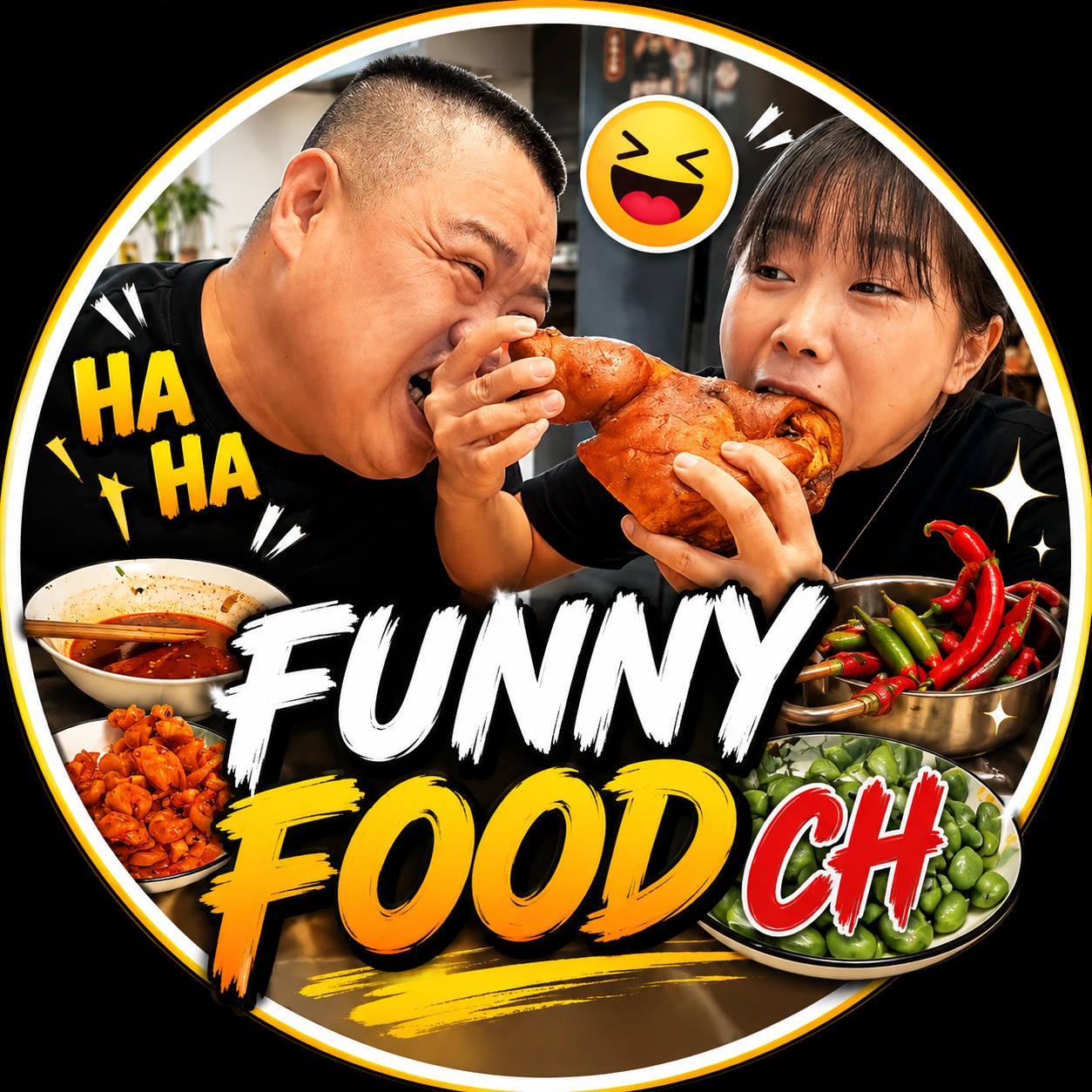 When you're sitting there with a plain bowl of chili sauce, and she ...