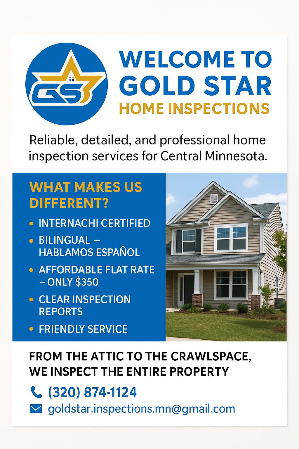 Gold - 🏡 Welcome to Gold Star Home Inspections! 🏡 We are proud to offer ...