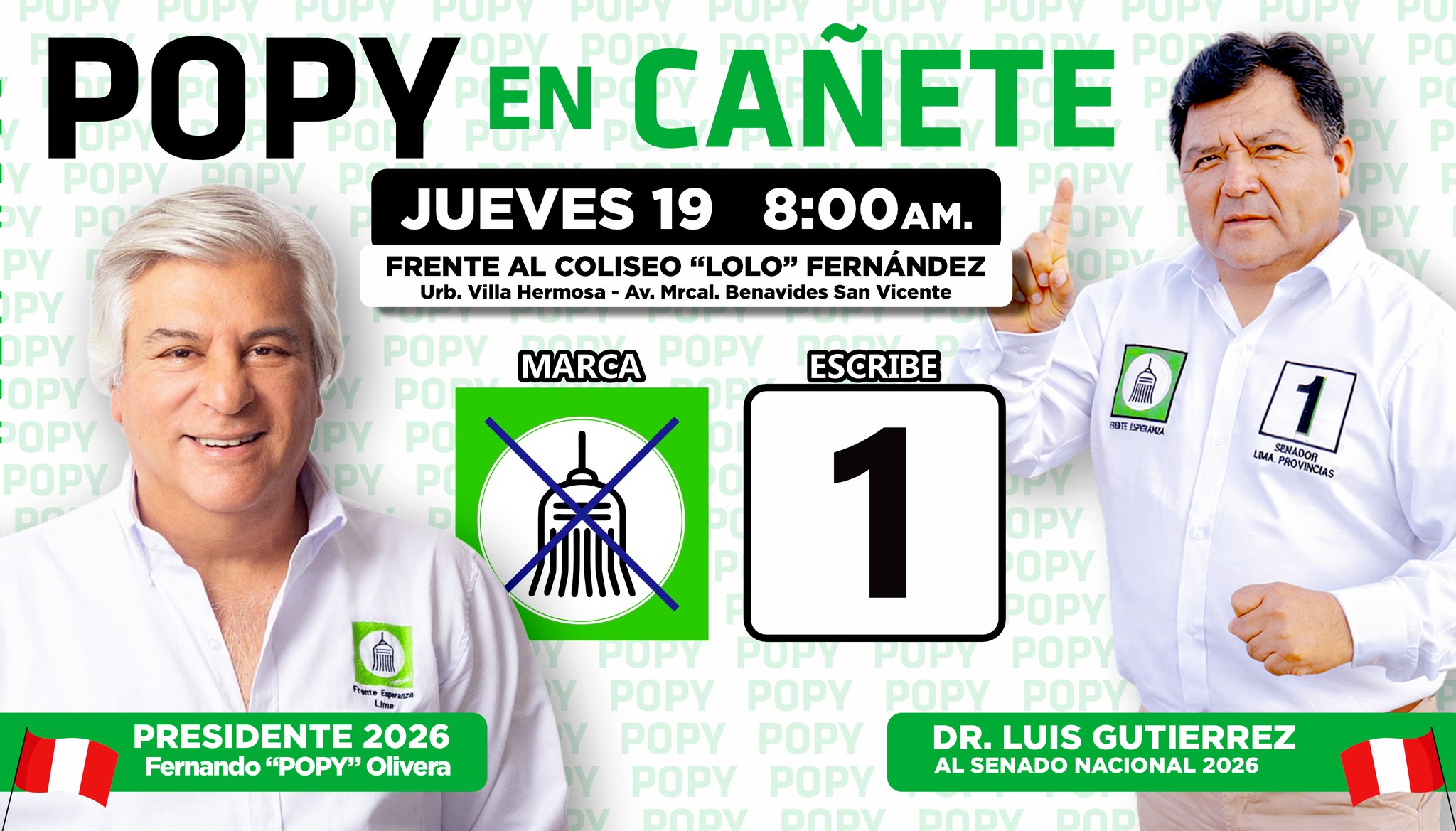 🧹¡POPY EN CAÑETE!... - Dr. Luis Gutierrez - Senador 2026 | Facebook