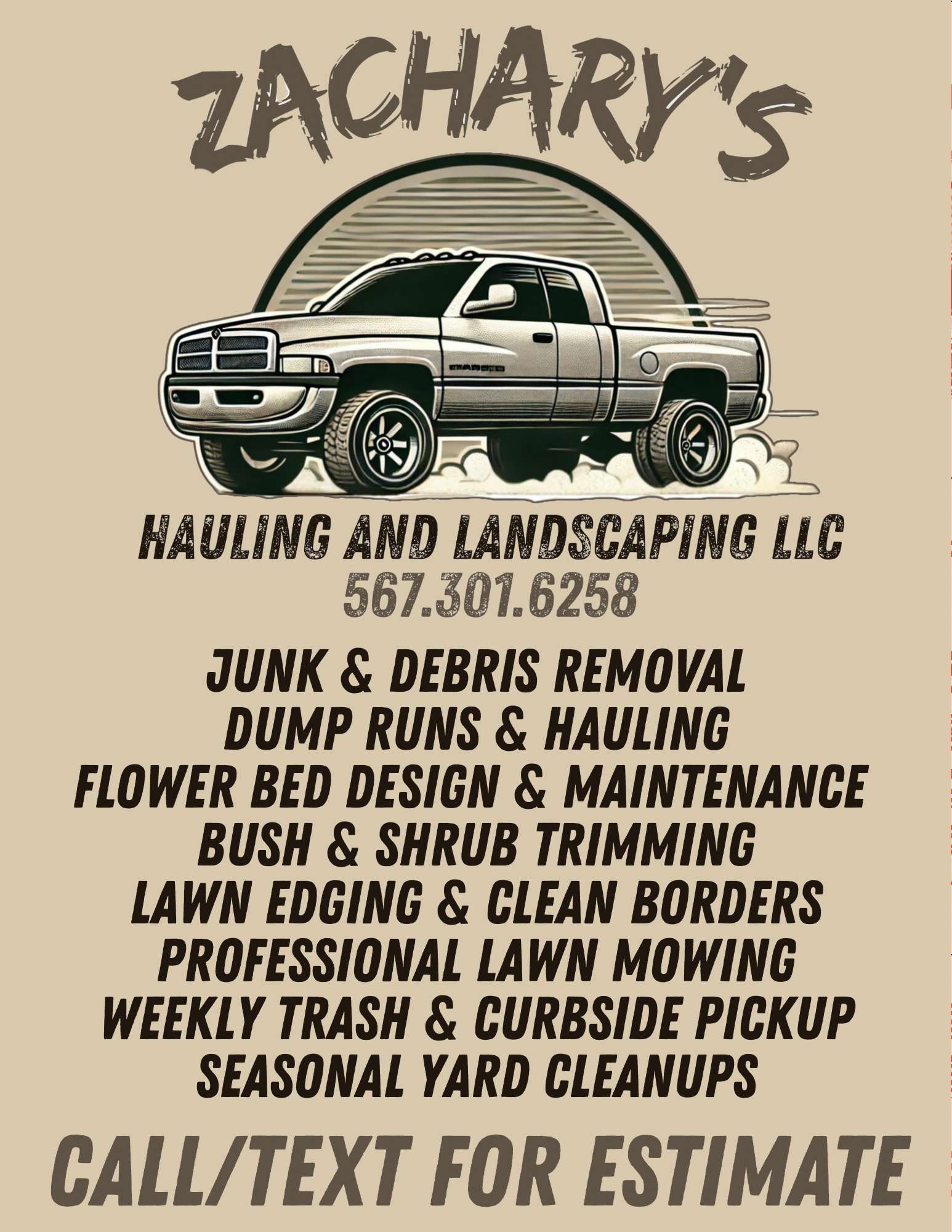 Zachary’s hauling and landscaping llc. on Reels