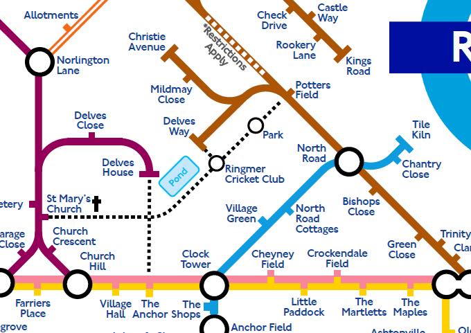 Ringmer Tube Map