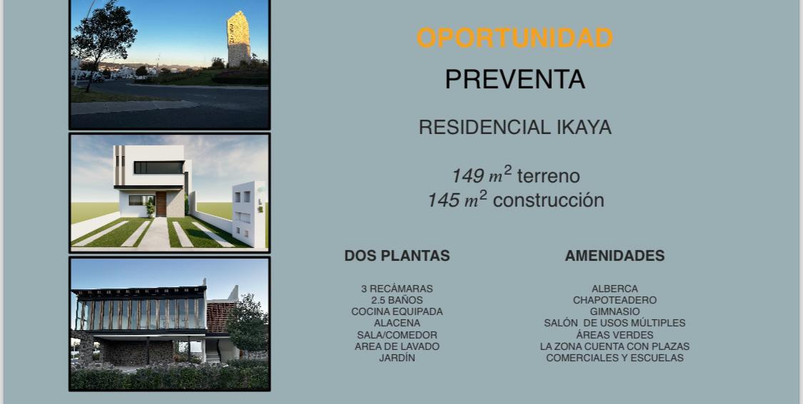 Casa de Oportunidad en Preventa Zizana. Casa Perenne | Querétaro