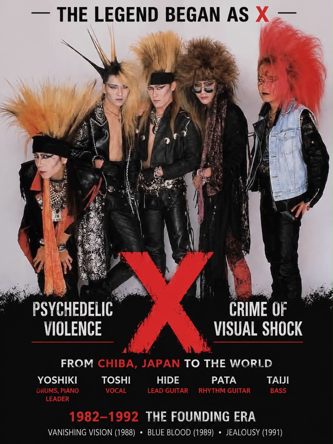 X Japan: The Founding Era (1982-1992) History