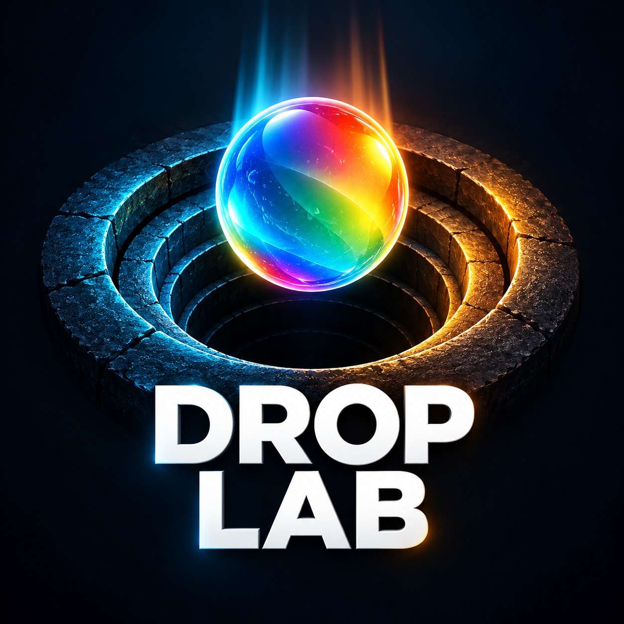 Wait for the Glow 💧🌈 #Satisfying #Glow #Splash #Drop #asmrvideo | Drop Lab