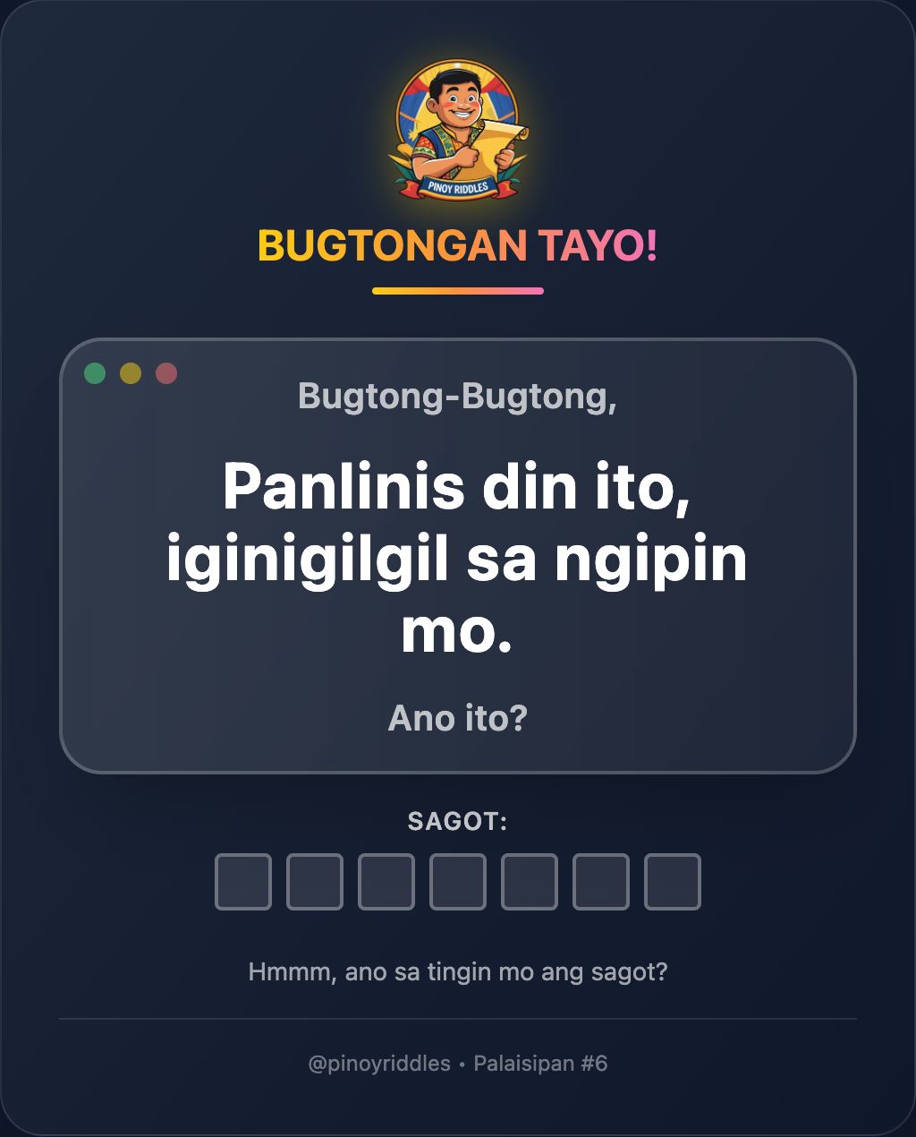 Pinoy - Ginagamit mo ba to? #Bugtong #PinoyBugtong #Palaisipan # ...