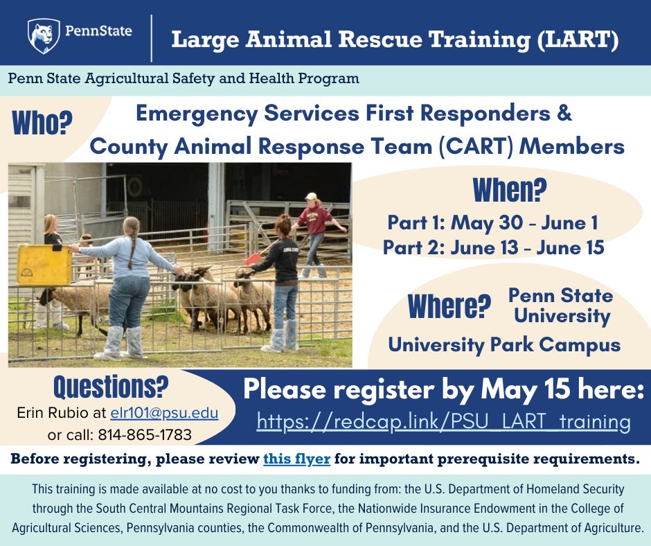 Penn - The Penn State Agricultural Safety and Health Program is hosting ...