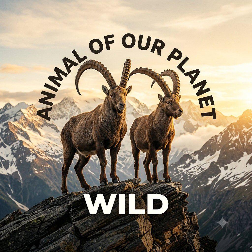 Two predators climbing. One ibex with nowhere to run... or so they ...