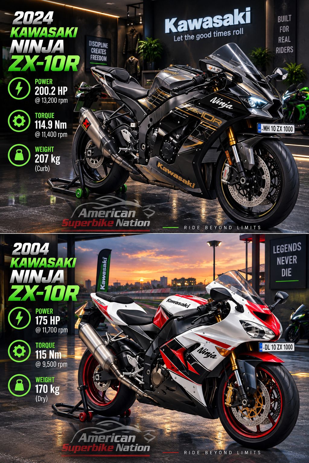 2004 ZX10R revival with new upgrades