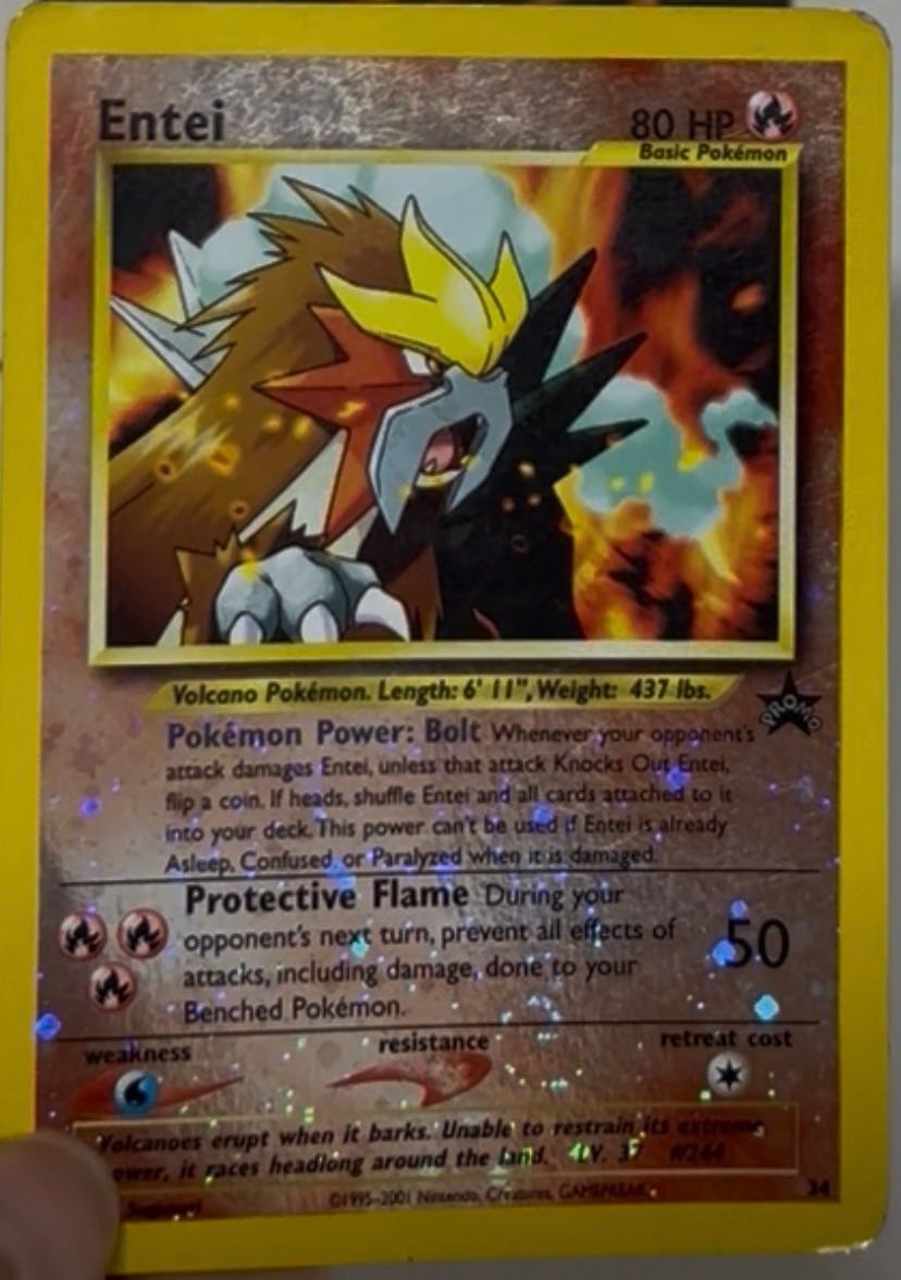 entei pokemon card 1995 value (6) Fire Ability Legendary Body As long as Entei is your Active Pokmon Entei Promo 34 Reverse Holo