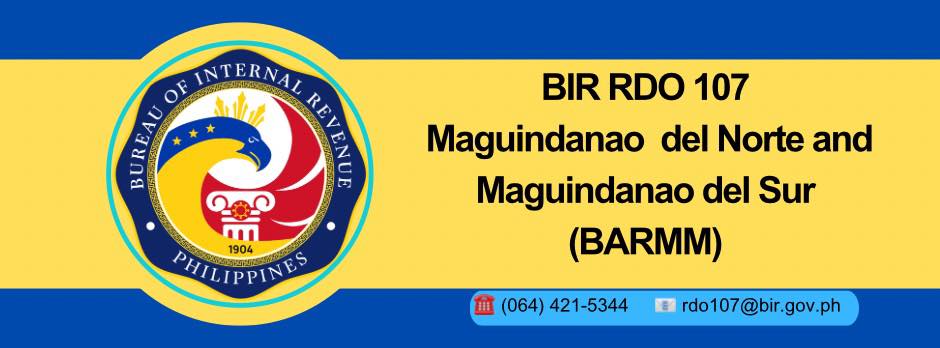 BIR RDO 107- Cotabato City and Maguindanao Provinces | Cotabato City
