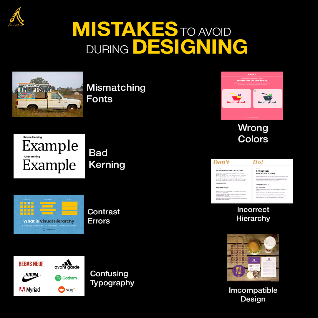 Ahmer - 🎨 Avoid These Common Design Mistakes! 🚫 Designing a standout ...