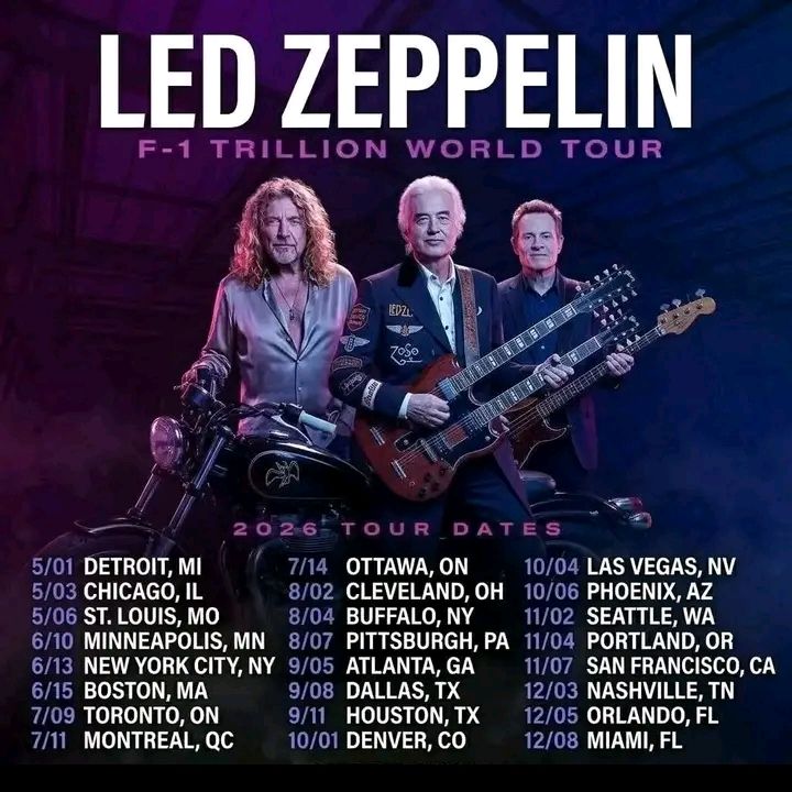 Led Zeppelin announces One Last Ride 2026 farewell tour