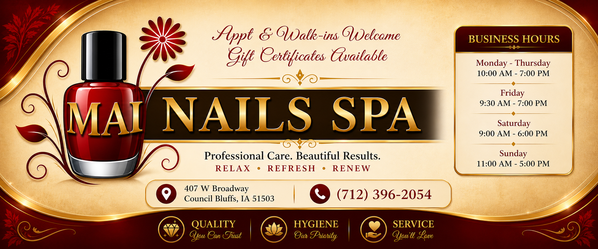 Mai Nails Spa | Council Bluffs IA
