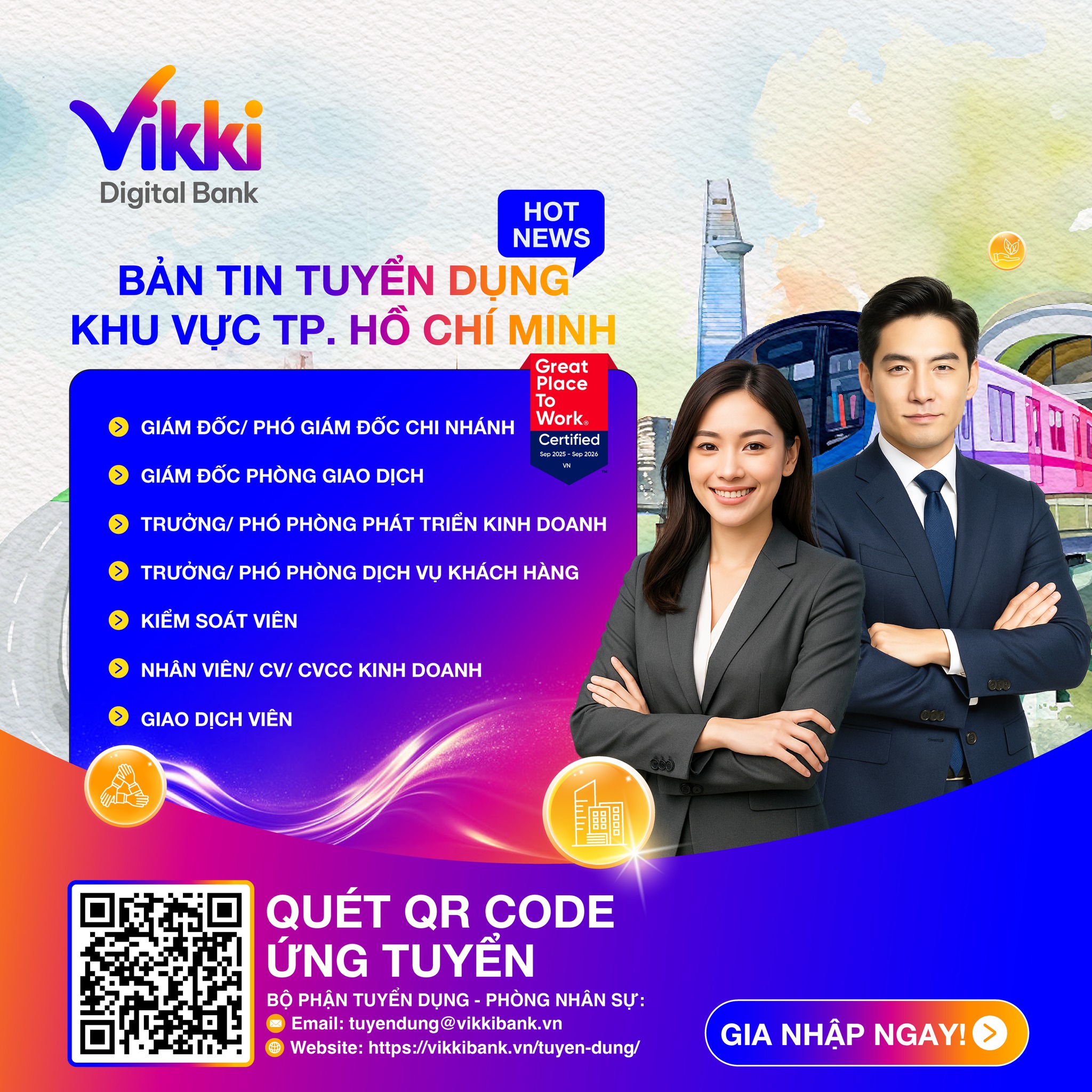 Vikki - BẮT ĐẦU THÁNG MỚI CÙNG NHỮNG VỊ TRÍ HẤP DẪN TẠI VIKKI DIGITAL ...