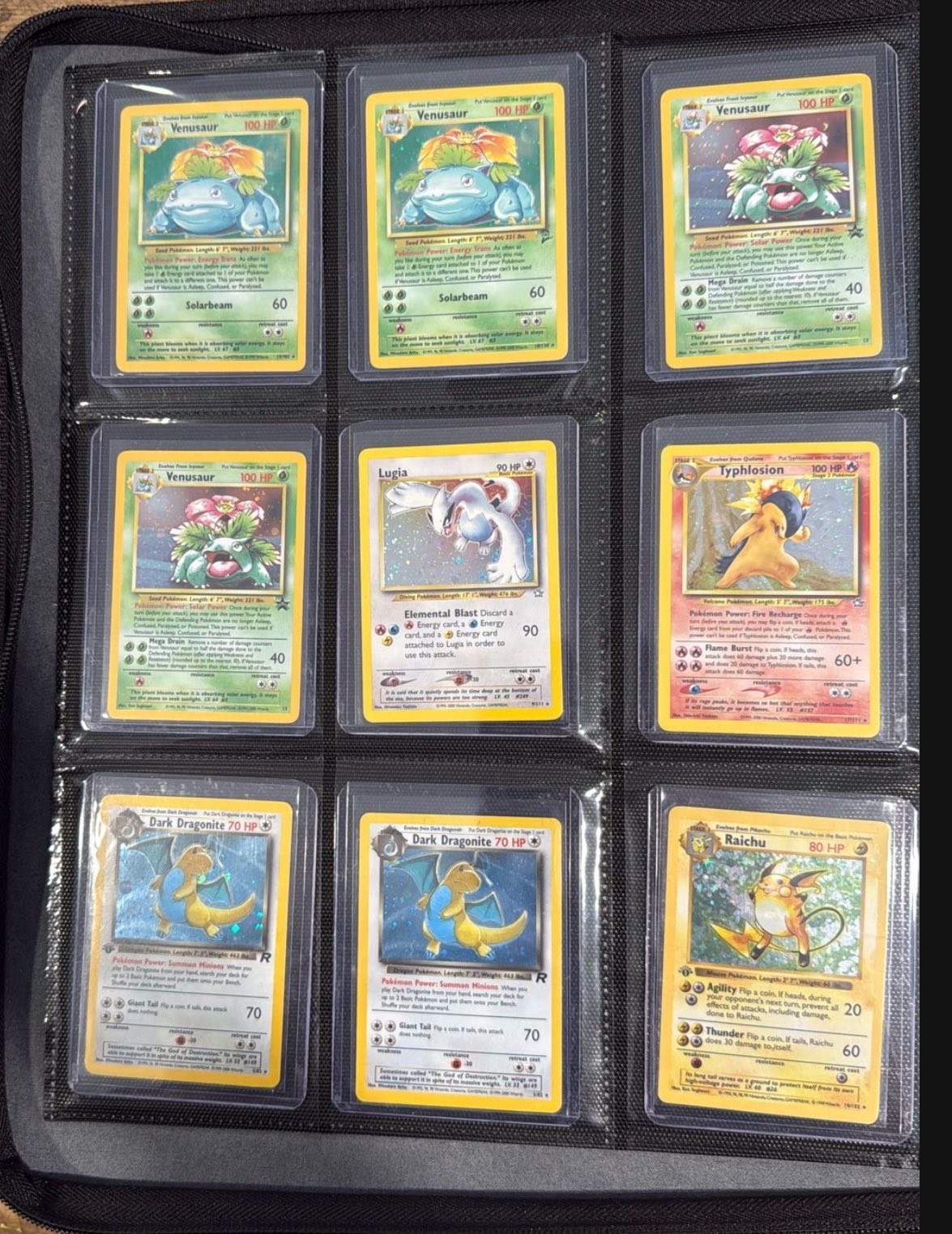 Vintage Pokemon Card Lot TCG WOTC holo Rare Old School Cards #47