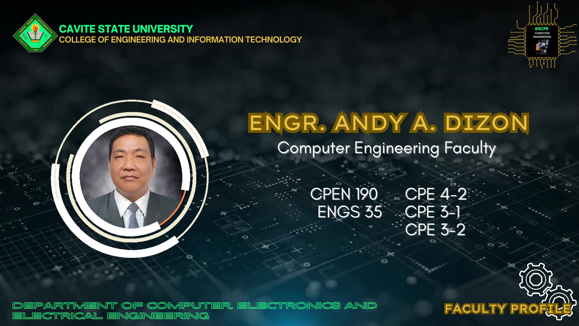 Department of Computer, Electronics and Electrical Engineering - CEIT ...