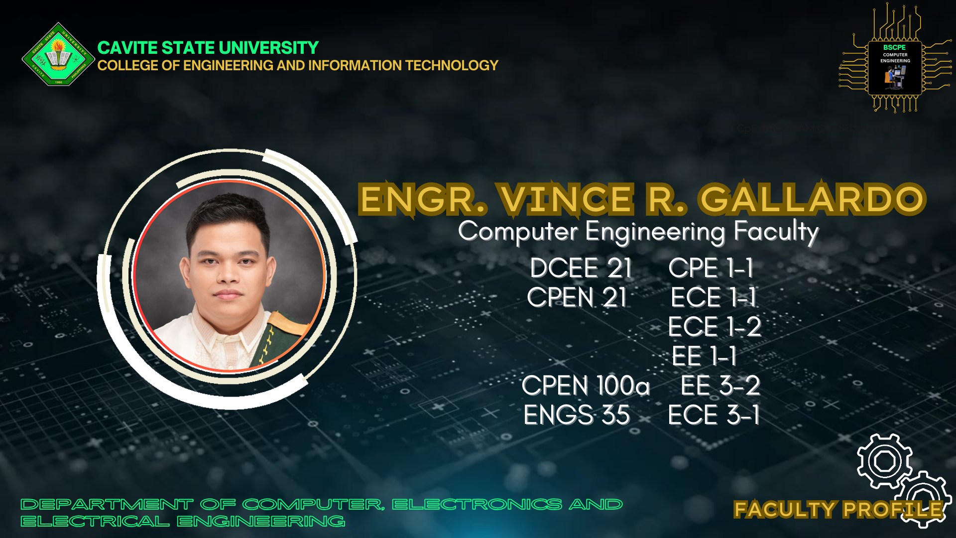 Department of Computer, Electronics and Electrical Engineering - CEIT ...
