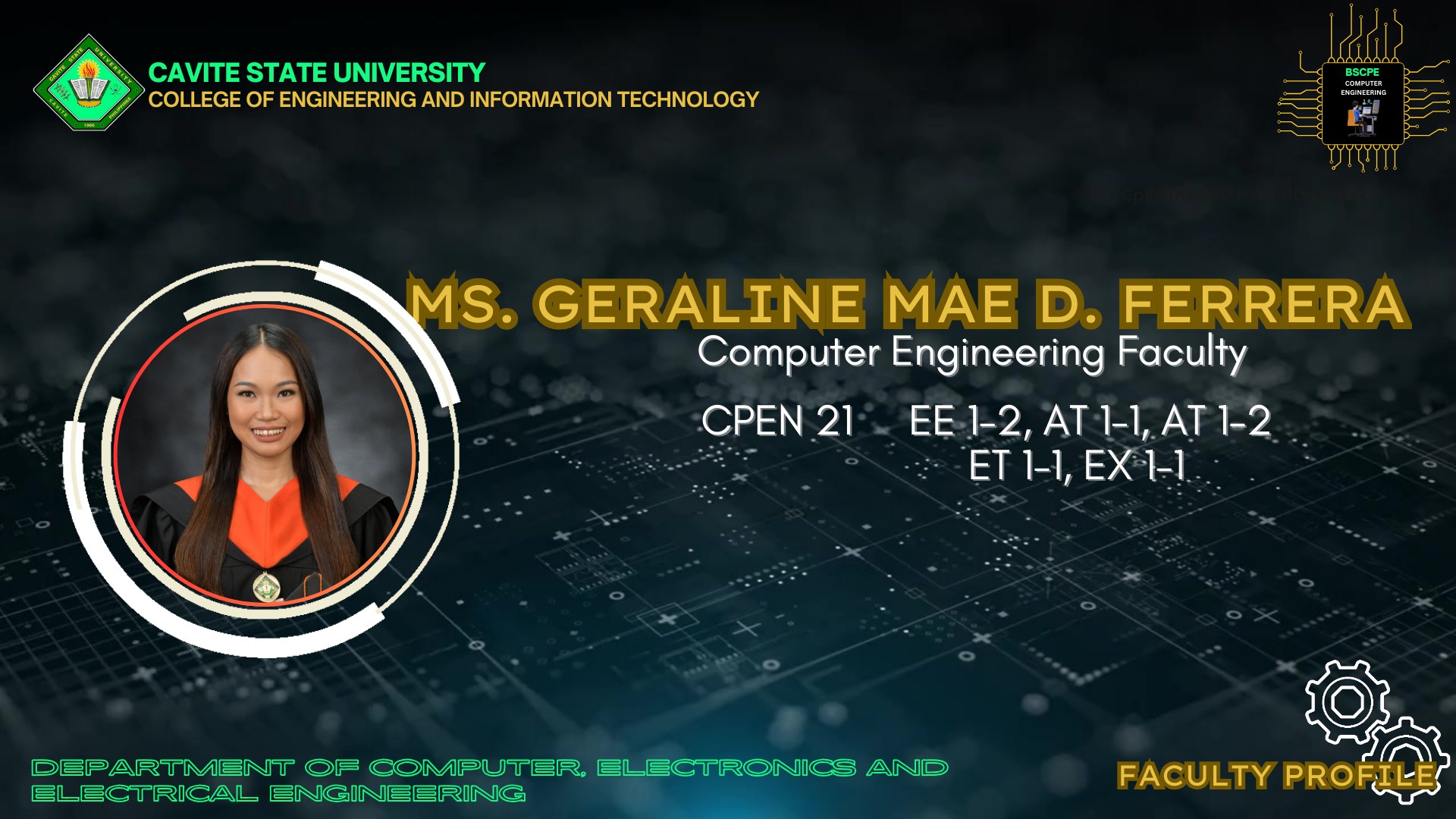 Department of Computer, Electronics and Electrical Engineering - CEIT ...