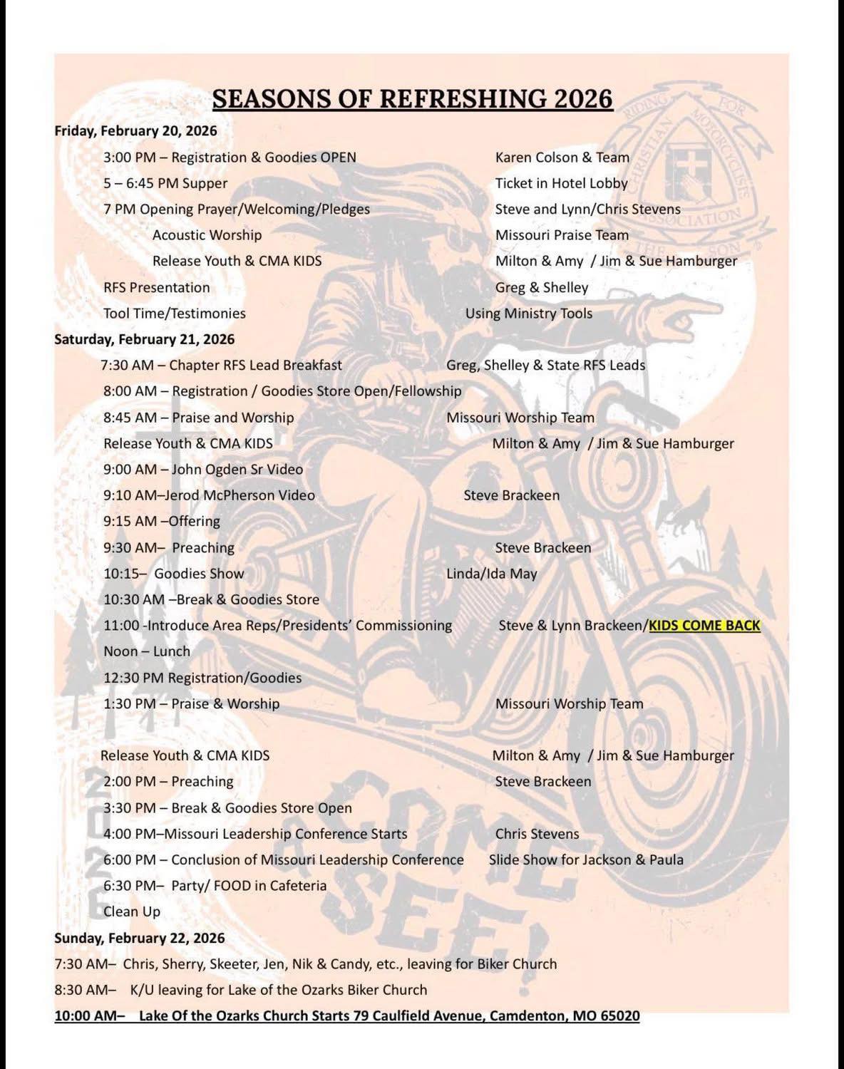 CMA Paradise Riders #1315