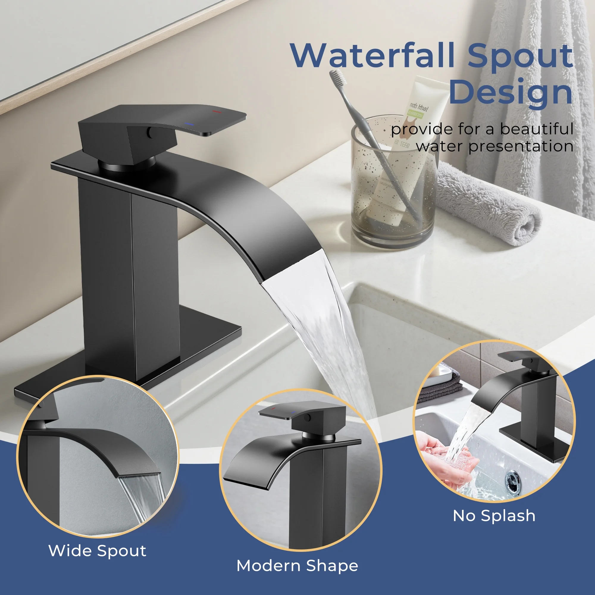 Peerless Xander Tub & Shower Trim Kit – Matte Black, Wall-Mount (Certified Refurbished, PTT14419-BL-R)-793305