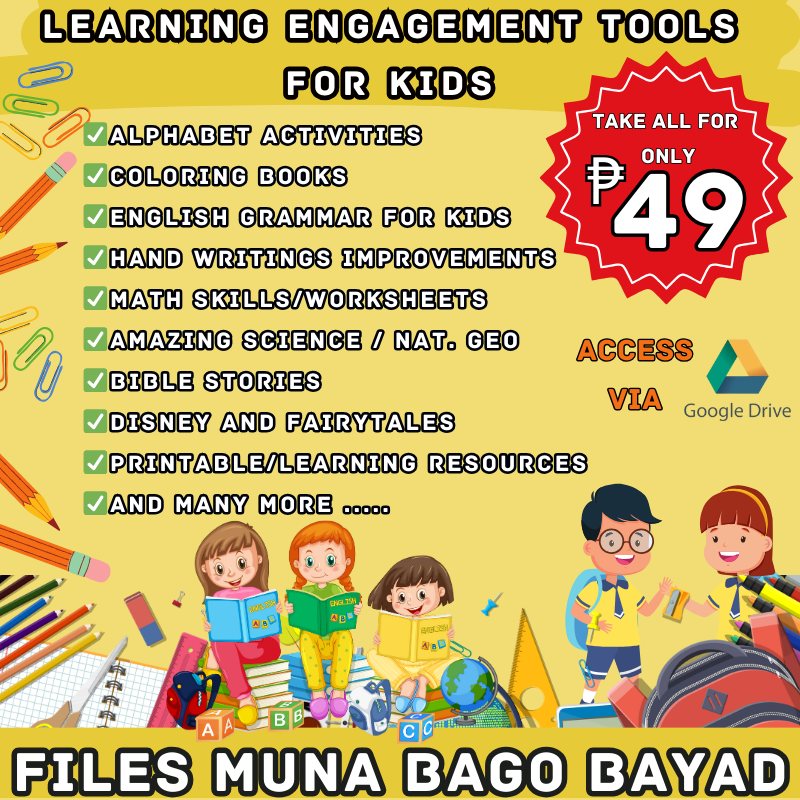Learning Engagement Tools For Kids | Manila