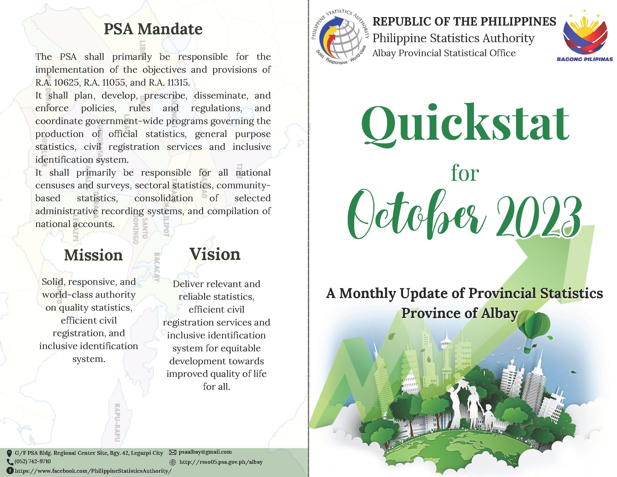 Albay Quickstat... - Philippine Statistics Authority Albay | Facebook
