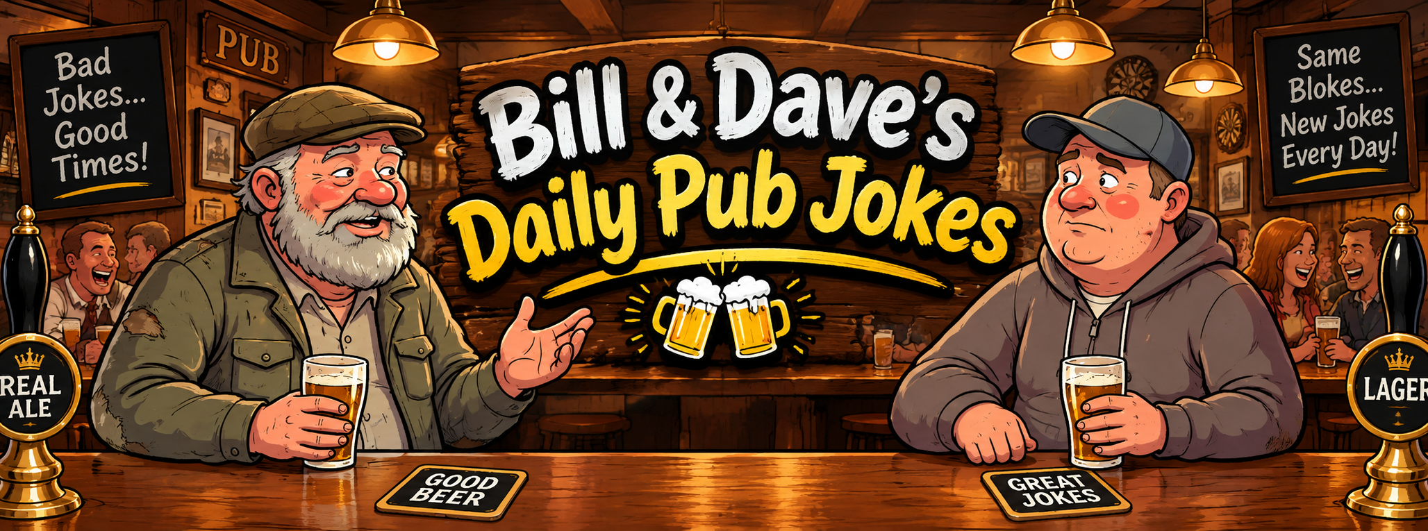 Bill & Dave's Daily Pub Jokes