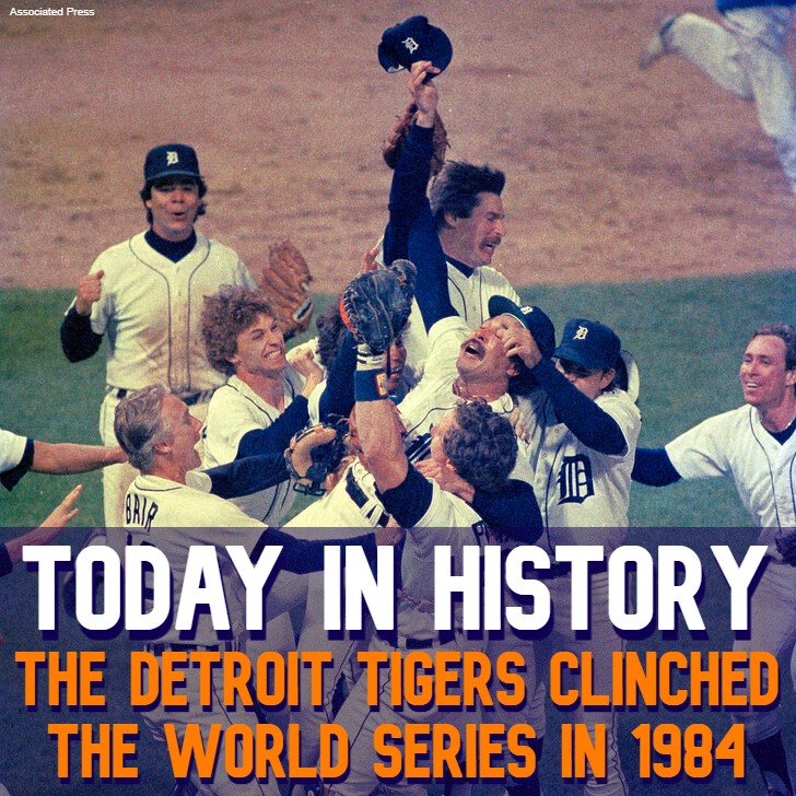 ABC12 - ⚾TODAY IN HISTORY⚾ -- The Detroit Tigers clinched the World ...