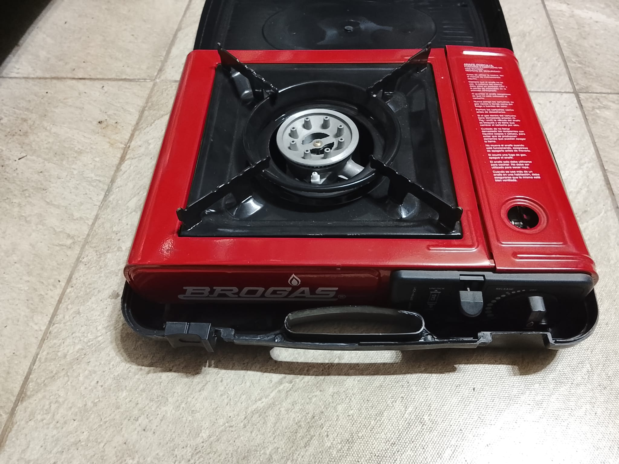Estufa de Camping Caudblor con Adaptador de Butano - Estufa de Mochilero Ligera para Senderismo y Viaje