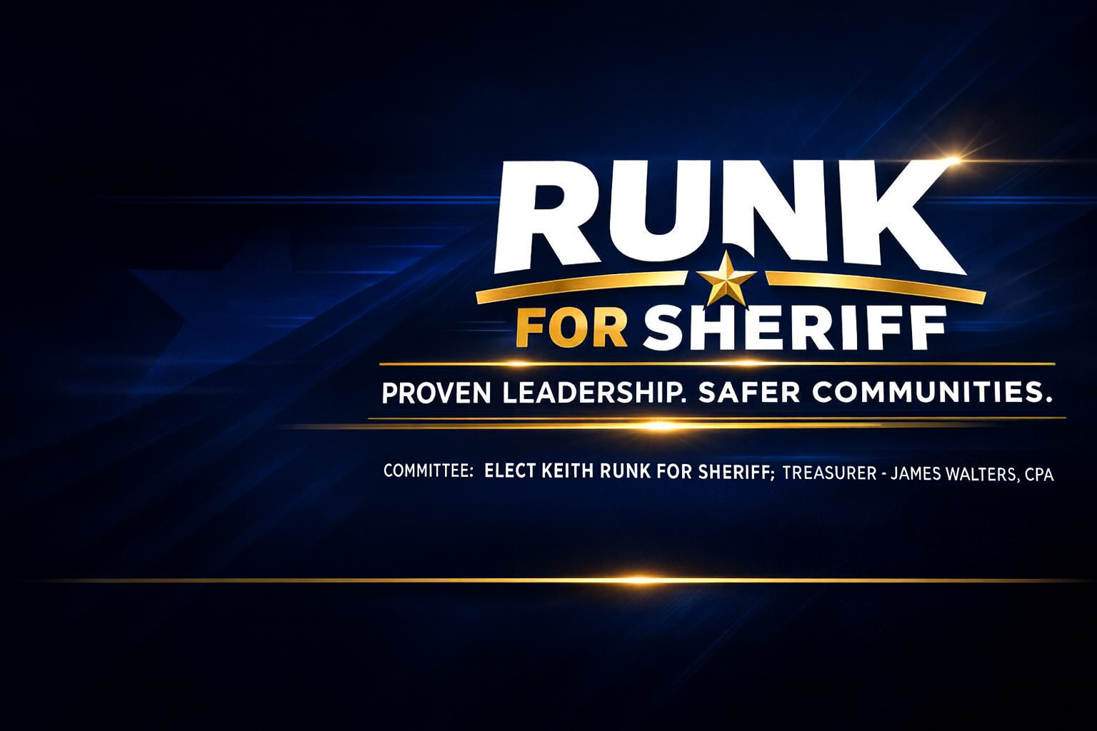 Runk For Sheriff