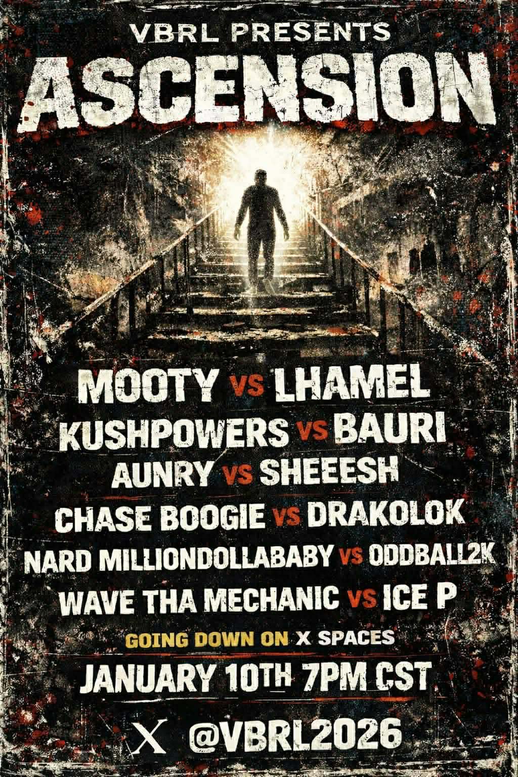 Virtual Battle Rap League | VBRL presents Ascension on January 10th in ...