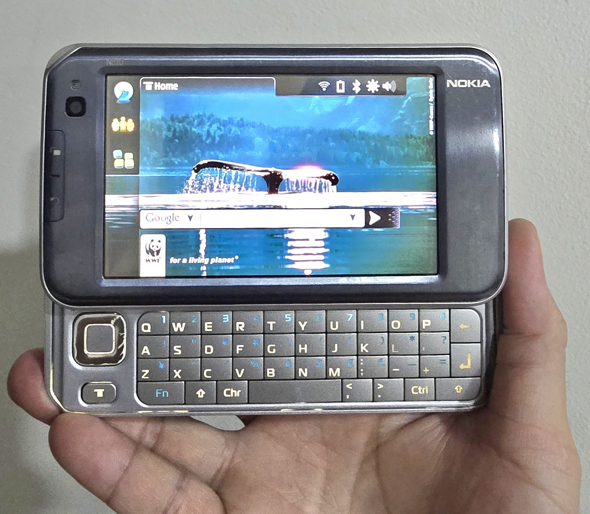 Nokia N810 Internet Tablet, 2007 with Maemo