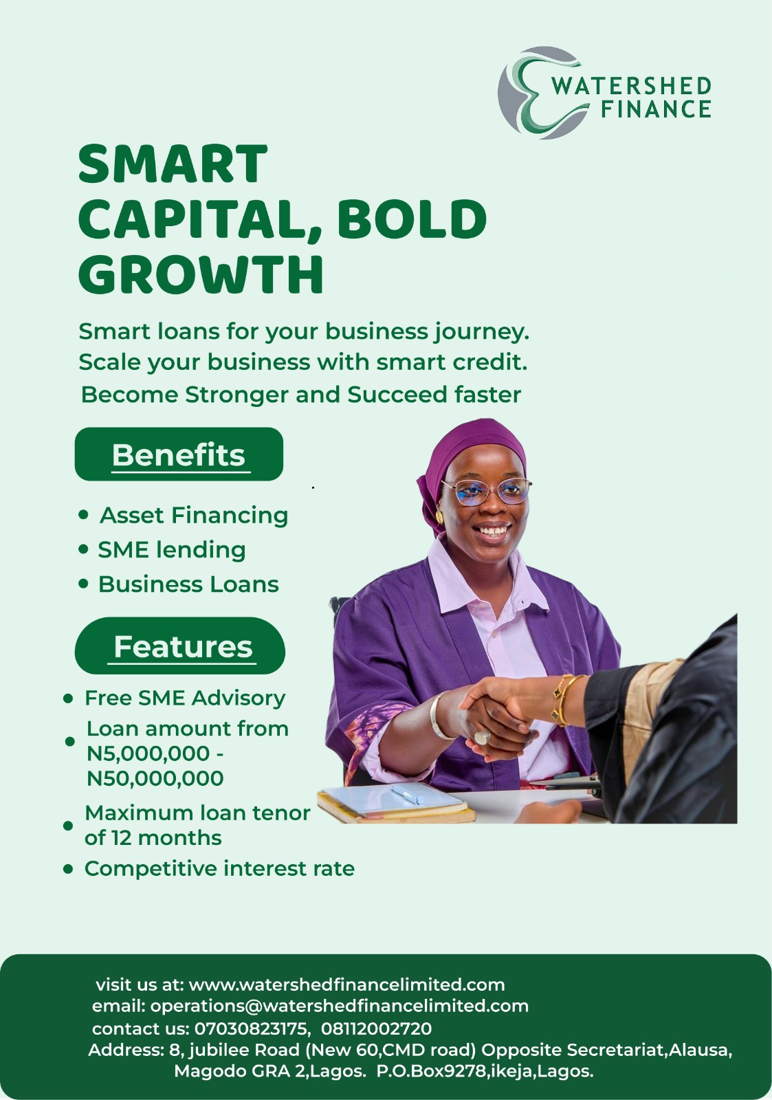 WaterShed Finance | Lagos