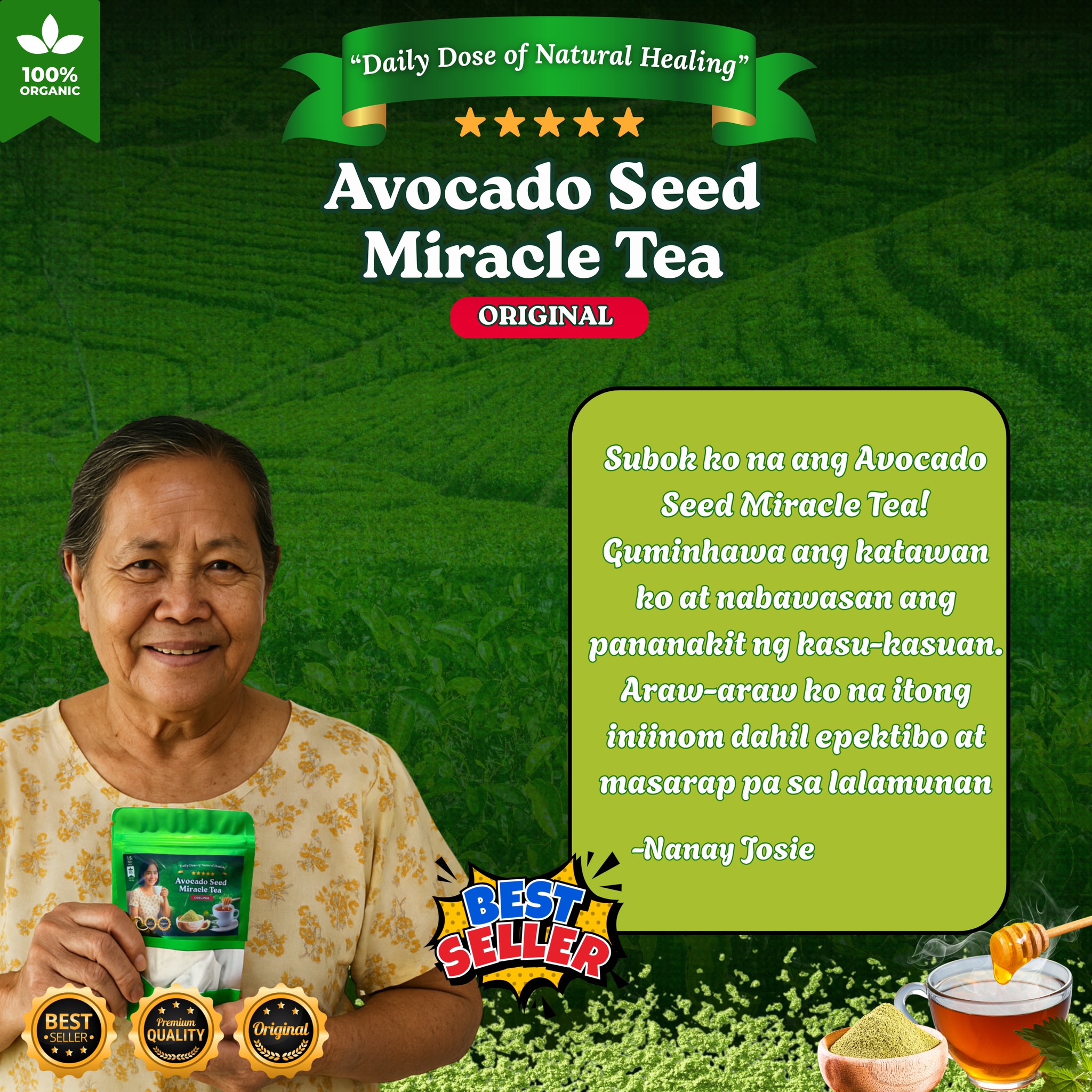 Avocado Seed Miracle Tea Original Ph