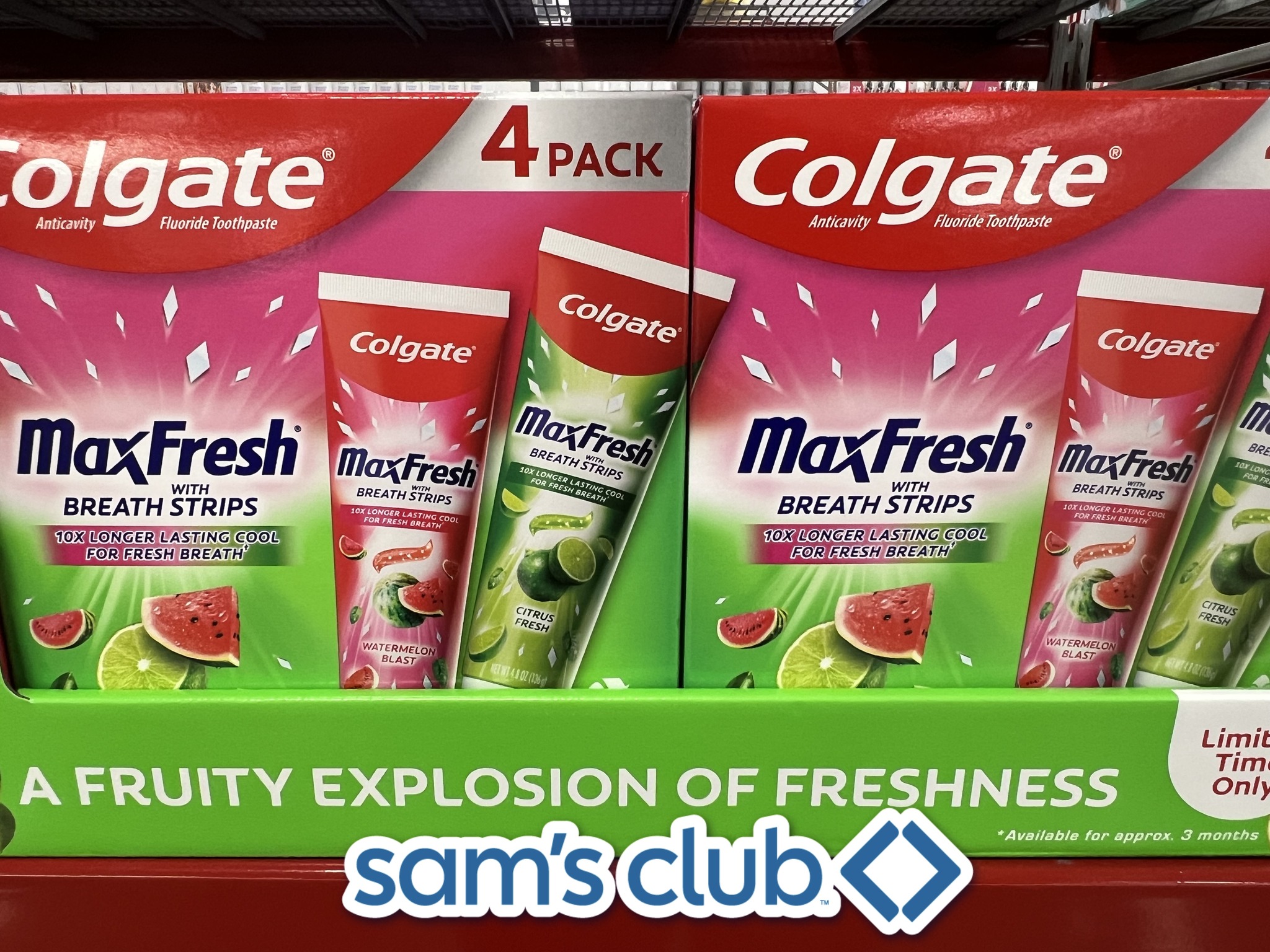 Sam's - 🪥🦷 New Colgate Max Fresh Fruit Explosion flavors are at your ...