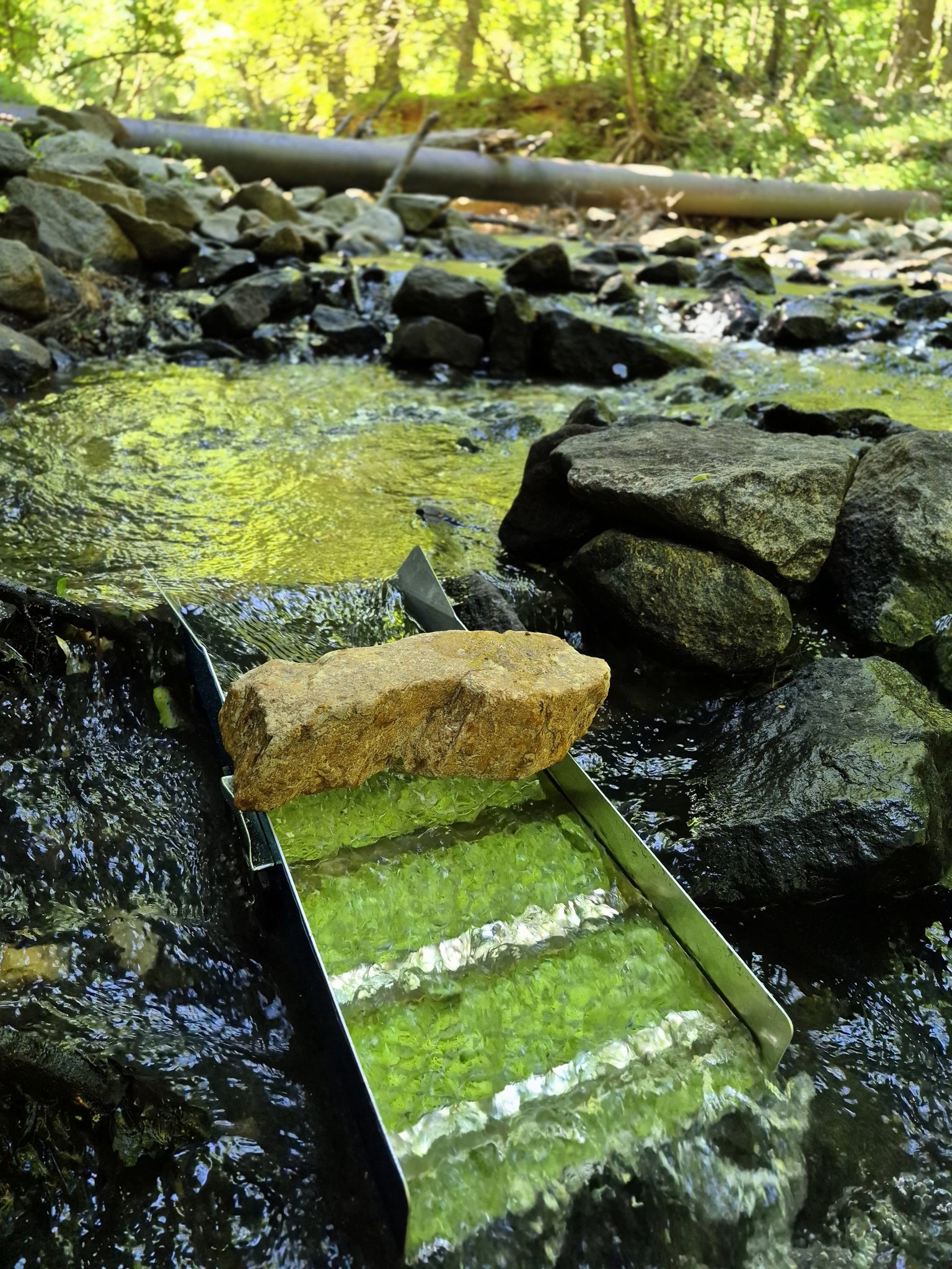 I found this weird formation in a goldbearing creek. I test panned and ...