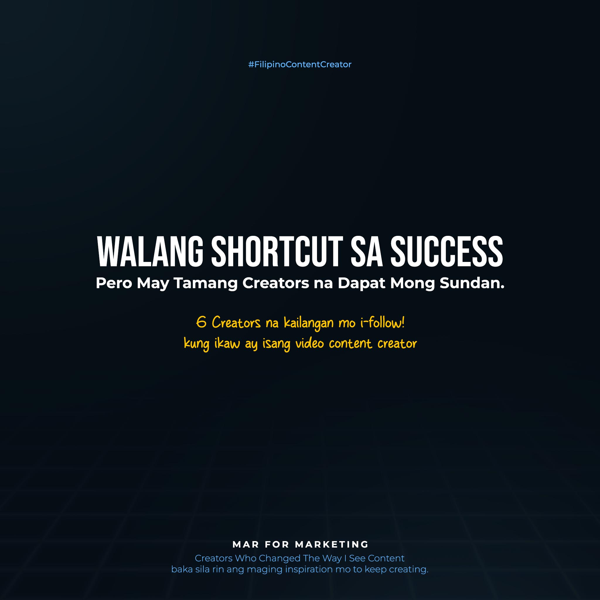 Mar - Bilang video creator, natutunan ko na hindi madali ang proseso ...