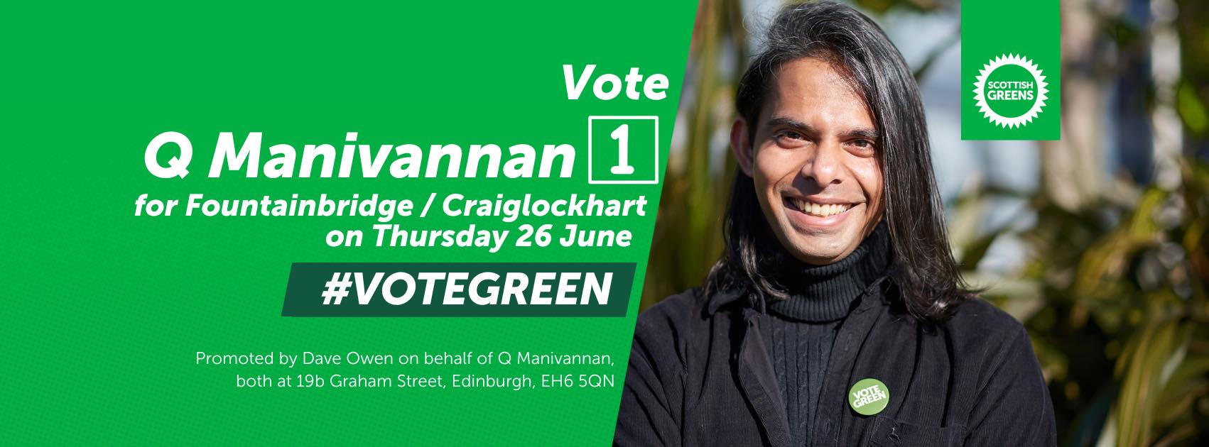 Q Manivannan - Scottish Greens