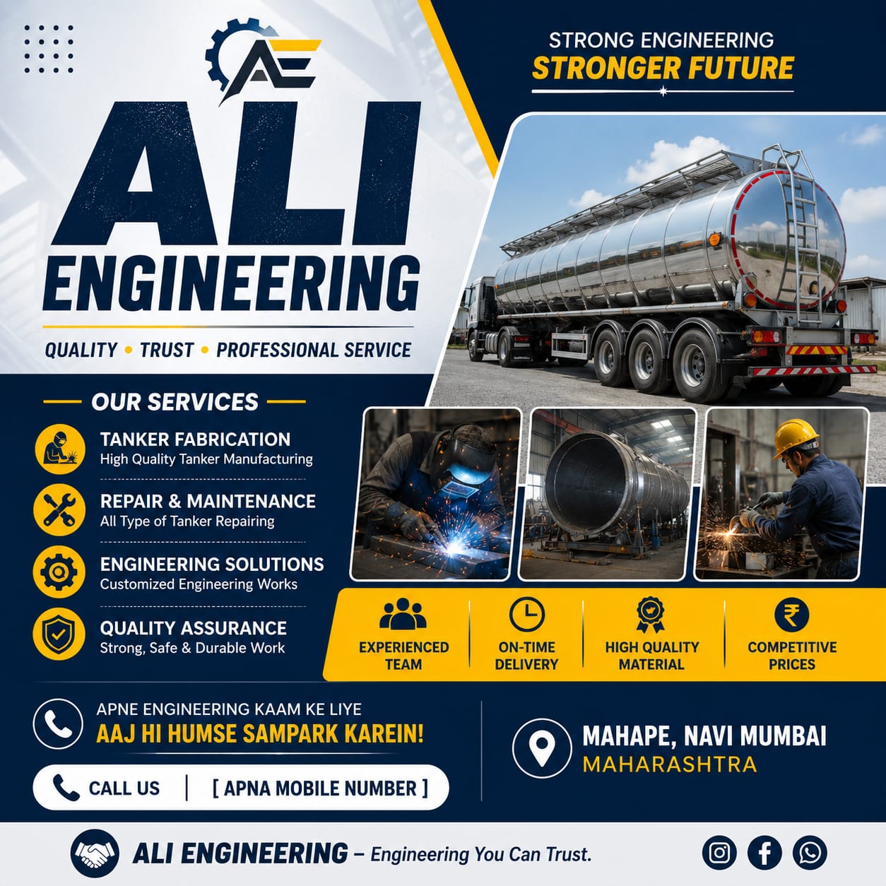Working hard on a new project at Ali Engineering! 💪🛠️ So much progress ...