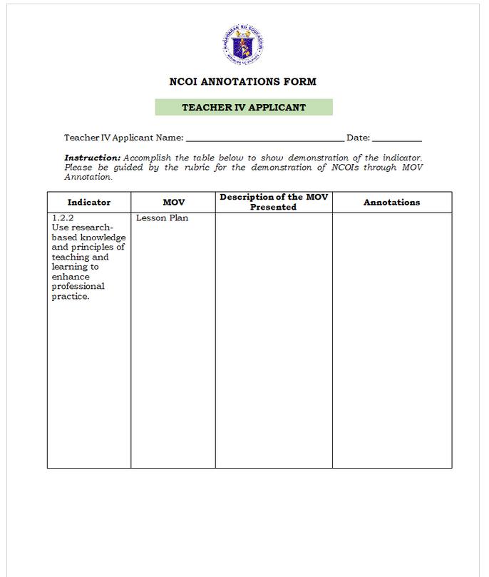 MATATAG TEACHERS' FILES - GRADE 2 | NCOI for Teacher IV | Facebook