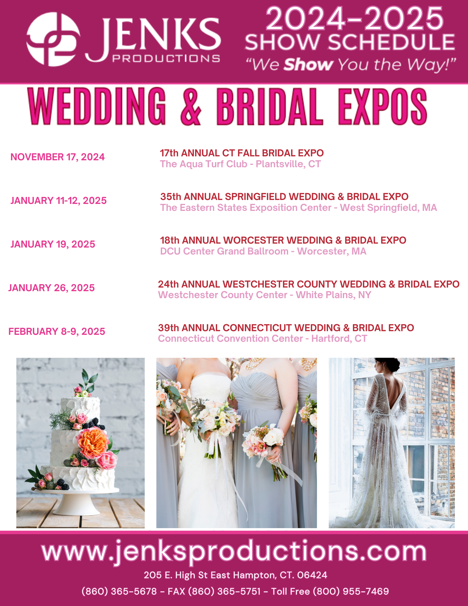 Jenks Bridal Expos | East Hampton CT