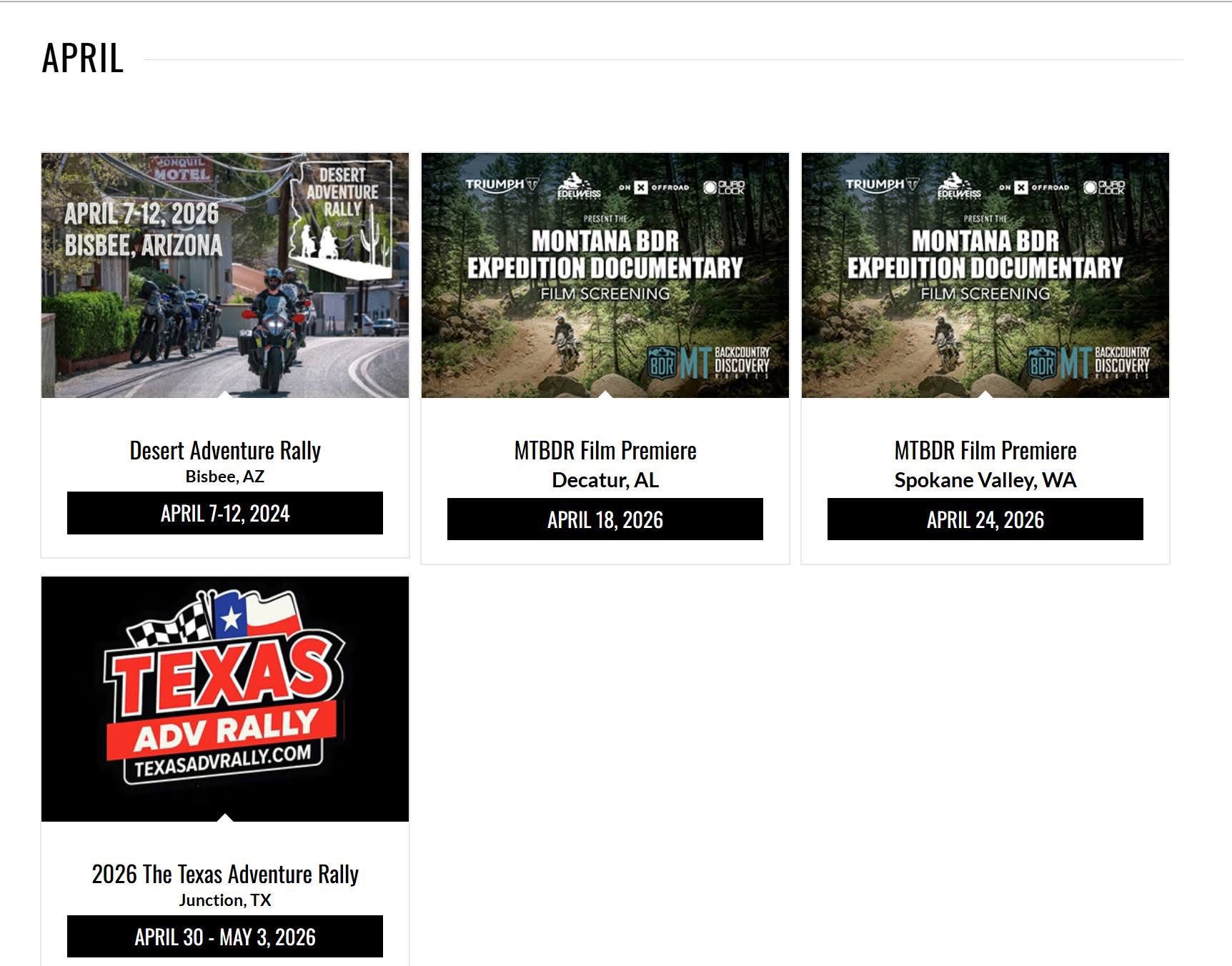 Texas ADV Rally - Very exciting news! Our rallies are... | Facebook
