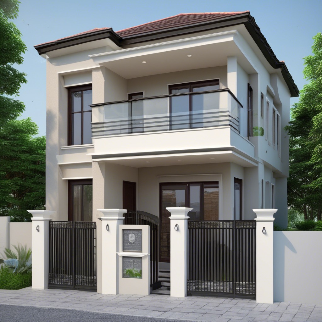 ANADA - Villa Design This modern two-story residence embodies elegance ...