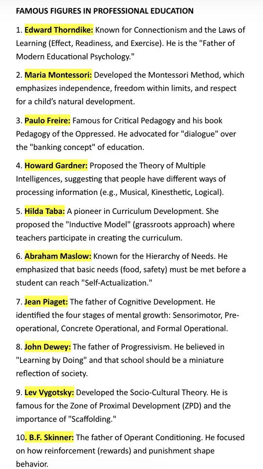 PROFESSIONAL EDUCATION BULLETS!!... - Sir Rhonn’s Review Page | Facebook