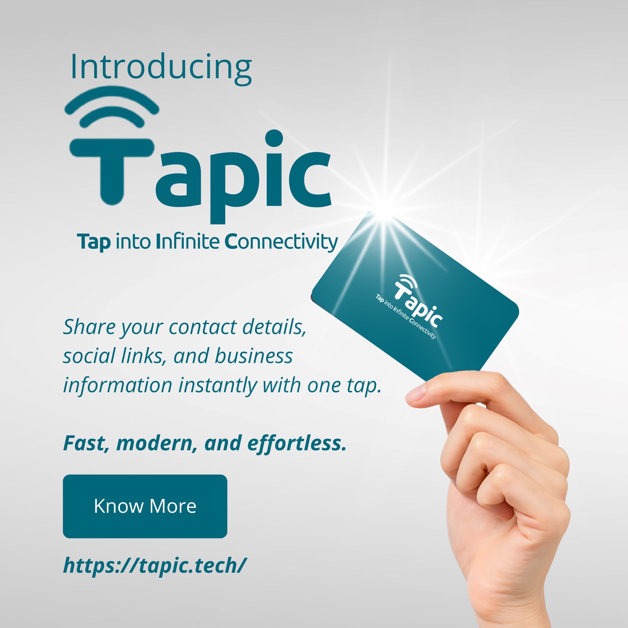 Tapic - The future of connection is here. Meet the Tapic... | Facebook