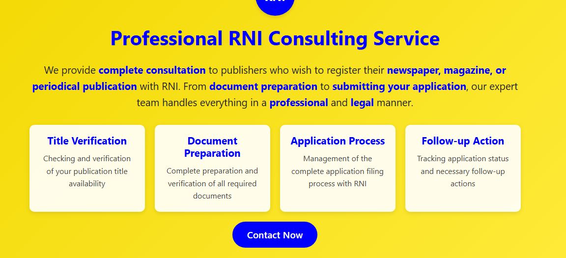 RNI - 📰 Planning to Start Your Own Newspaper or News Portal in India ...