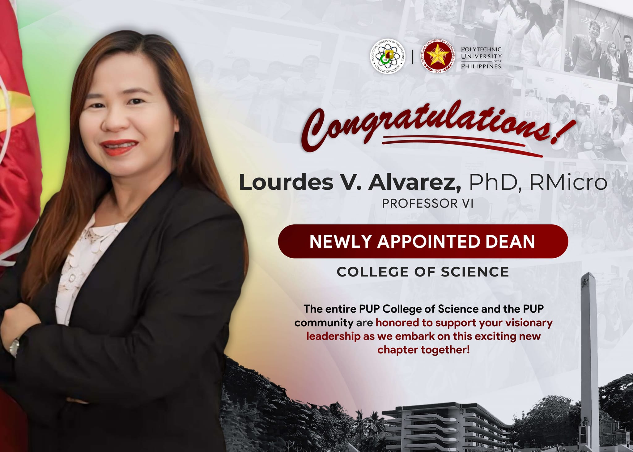 𝙋𝙐𝙋 𝙒𝙚𝙡𝙘𝙤𝙢𝙚𝙨 𝙋𝙧𝙤𝙛𝙚𝙨𝙨𝙤𝙧 𝙇𝙤𝙪𝙧𝙙𝙚𝙨... - PUP College of Science | Facebook